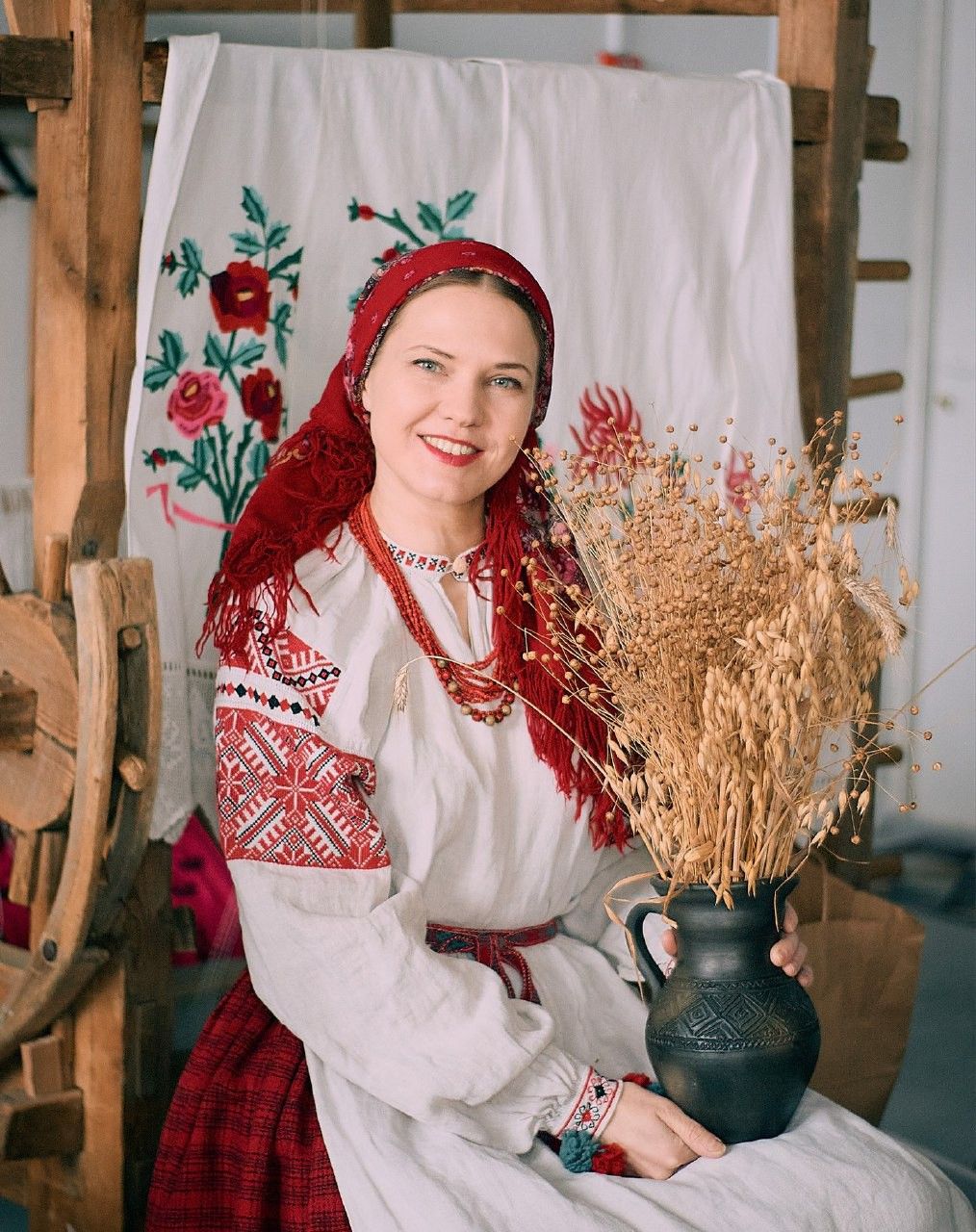 Women in Slavic costumes in Jeddah