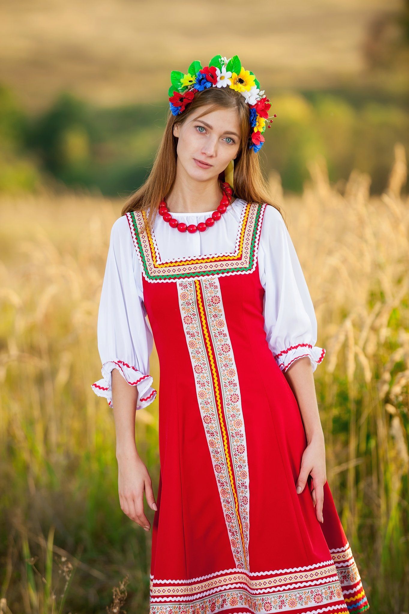 Women in Slavic costumes in Jeddah